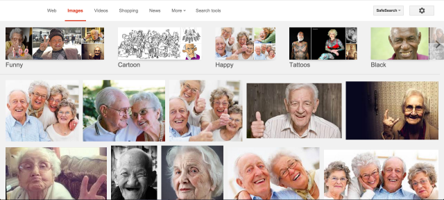 Google Image search "old people "